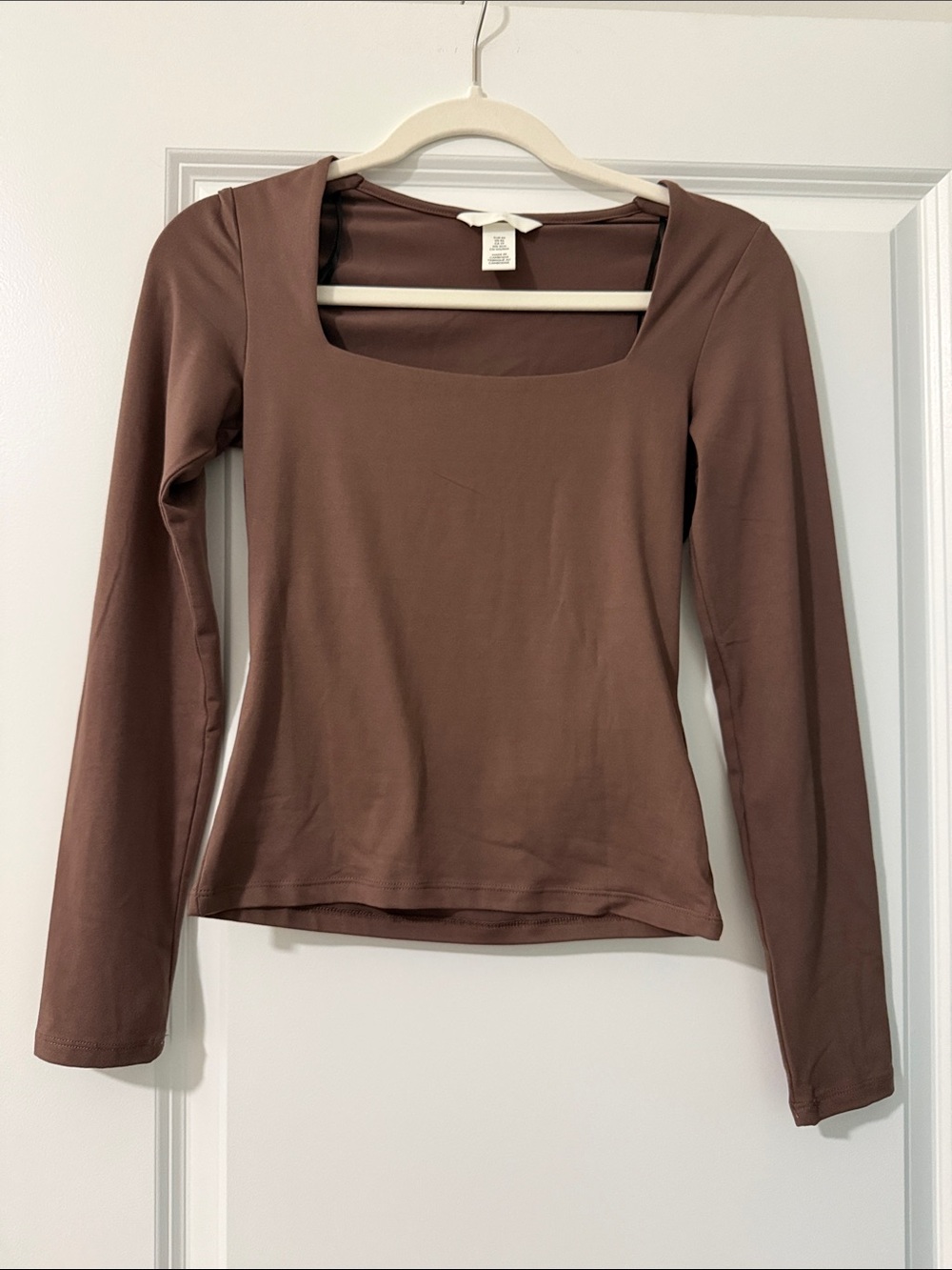 H&M long sleeve stretch top XS